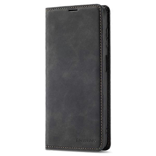 FORWENW Fantasy Series til Samsung Galaxy S24 Magnetisk Touch Beslag Telefon Cover (Sort)