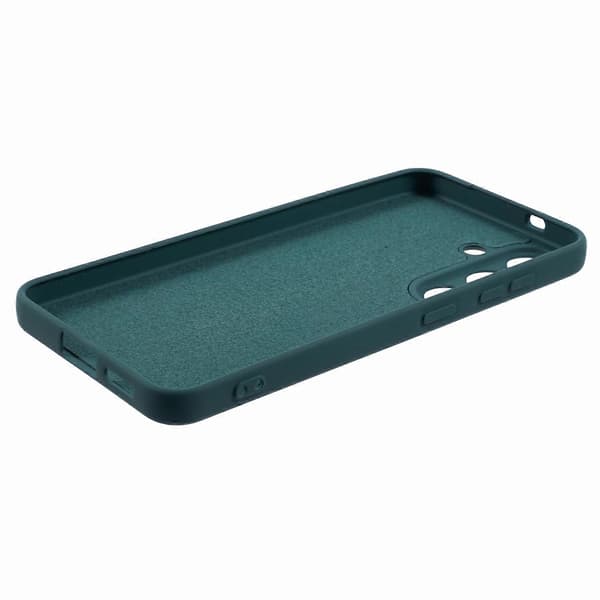 För Samsung Galaxy S25+ Mobilskal Böjd Kant 2.0mm TPU Skyddande Mobilskal - Midnattsgrön (Midnattsgrön)