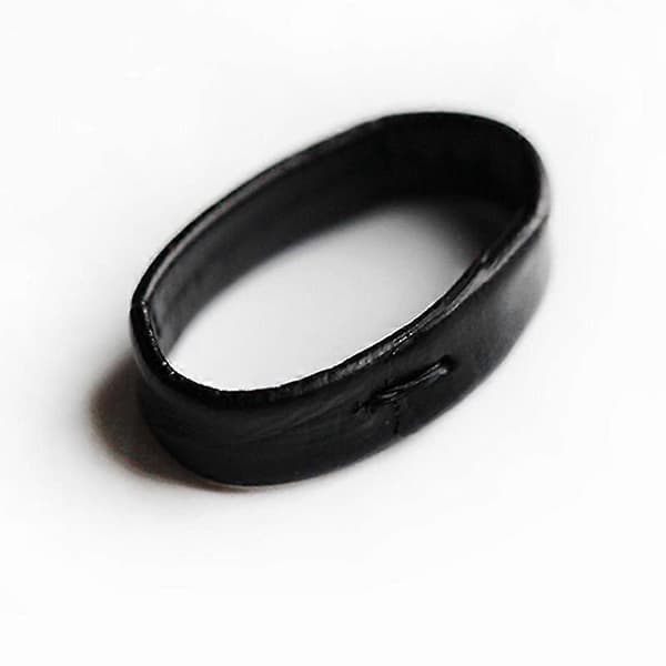2025 Premium Lærreim Klokkeholder Ring Loop Hoop Keeper Svart Brun Spenne (Brun, 24mm)