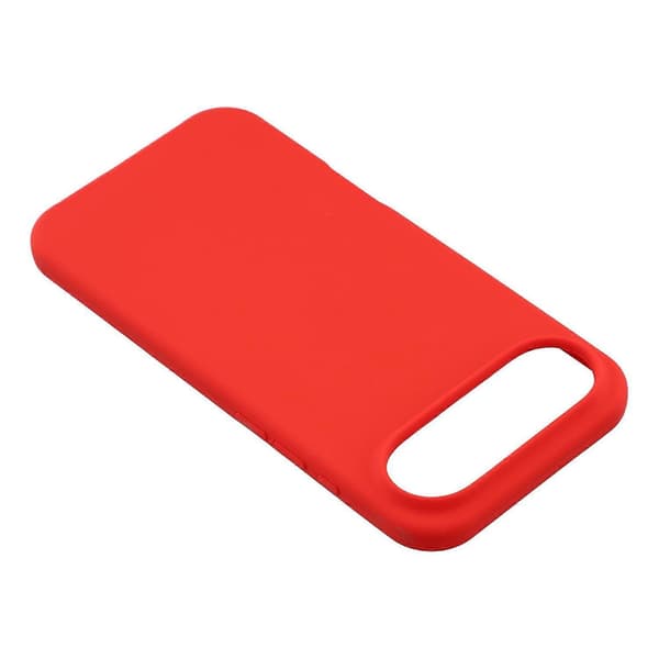 Til iPhone 17 Air Telefon Cover Solid Silikone Stødsikkert Telefon Bagcover (Rød, Rød)