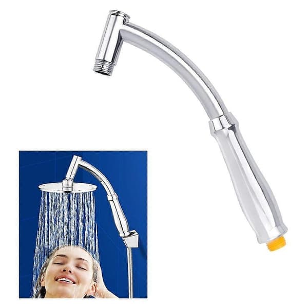 Brusearm, 28 cm brusearmsforlænger, ABS brusehovedforlænger, brusehovedforlængerarm, bruseforlænger til badeværelsesbrusehoved