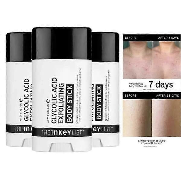 The INKEY List Glycolic Acid Eksfolierende Kroppsstift 45g 25-26（5stk）