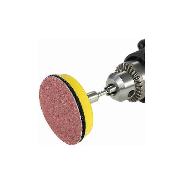 60 ark 50 mm slippapper med 50 mm poleringsdyna, roterande skiva