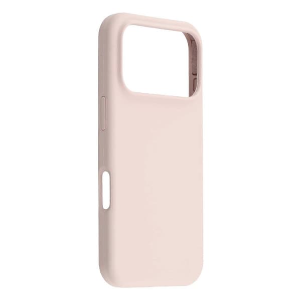 För iPhone 17 Pro Mobilskal Solid Silikon Stötsäkert Mobilskal Baksida (Rosa, Rosa)