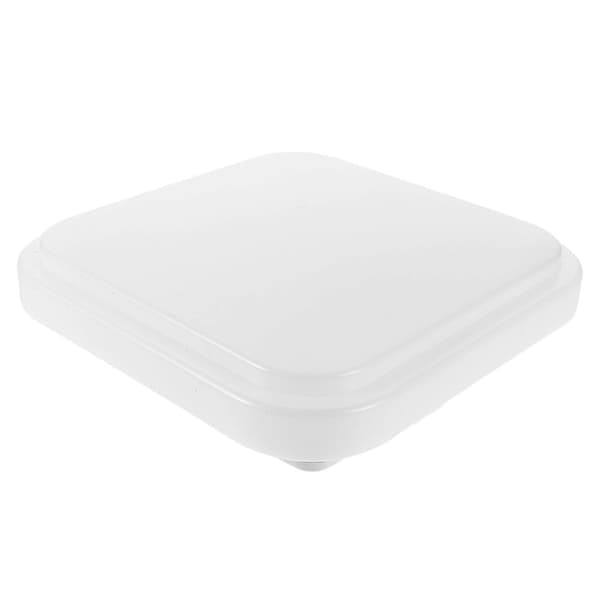 Firkantet Lysafdækning Til Loftlampe Moderne Plastik Lampeskærm Hvid 22.00X22.00X4.00CM Blød Belysning 1 Sæt
