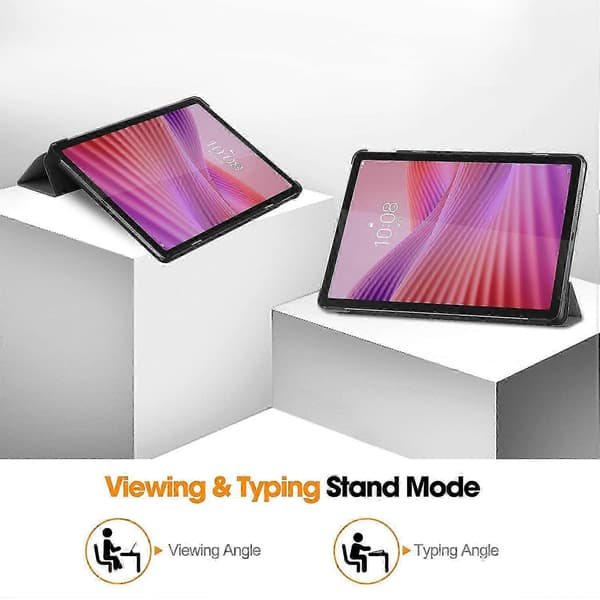 Lenovo Tab TB311FU Tablet Skydd med Anti-Fall Läderstativ och Skydd (Grå)