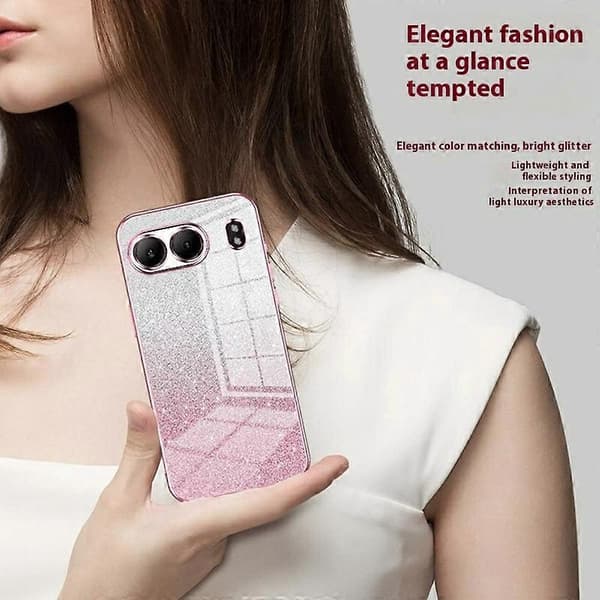 För OnePlus Nord 4 mobiltelefonfodral elektroplätering gradient flash TPU mobiltelefon skyddsfodral (stil C)