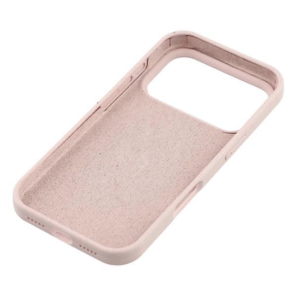 Solid silikone stødsikkert telefoncover til iPhone 17 Pro (Pink, Pink)