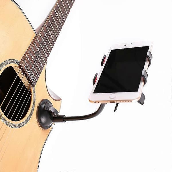 1 st Gitarrhållare Elektrisk Gitarr Ukulele Telefonfäste Lazy Mobiltelefon