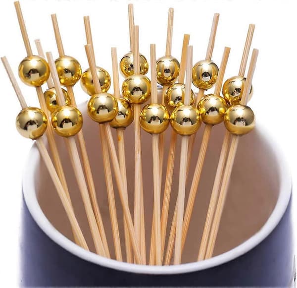 Cocktailpinner, trepinner, fingermatpinner, trepinner, partypinner 12 CM 200 stk