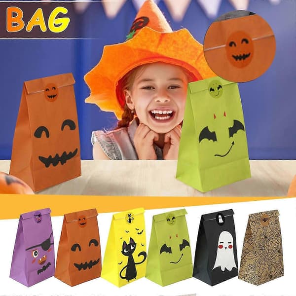 Halloween Party Presentpåsar med Temainpackning för Barns Godis och Presenter