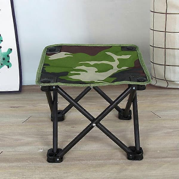 Ultralet Bærbar Klapstol til Camping/Fiskeri/Vandring/Picnic Camo 28x28cm