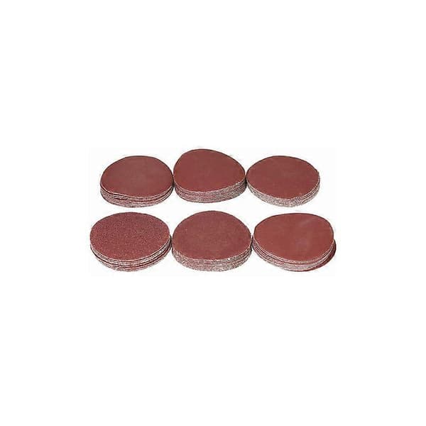 60 ark 50 mm slippapper med 50 mm poleringsdyna, roterande skiva