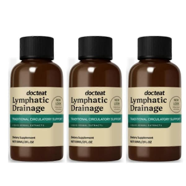 1/2/3x Lymfedrænage 59ml til Mænd Kvinder Kropspleje Støtte (3 stk.)