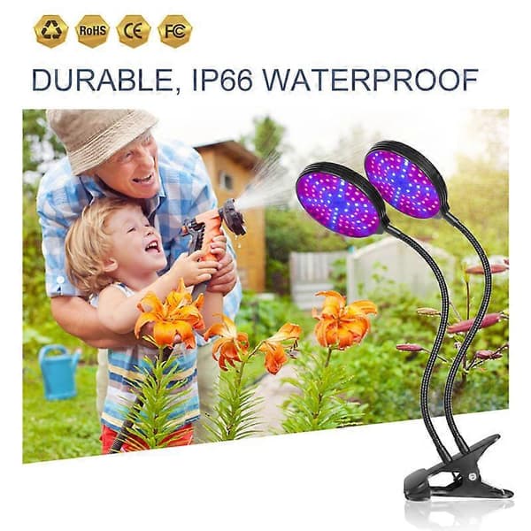 Full Spectrum LED Vekstlys Veg Bloom Planter Dobbelthode for Hage USB-port (30W)