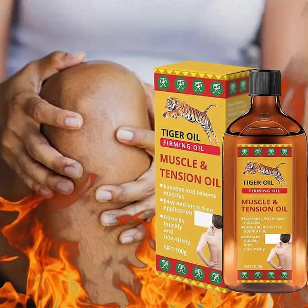 1-3 stk. Tigerolie Muskelafslappende Massageolie - Ledmassage Varmende Olie (5 stk.)