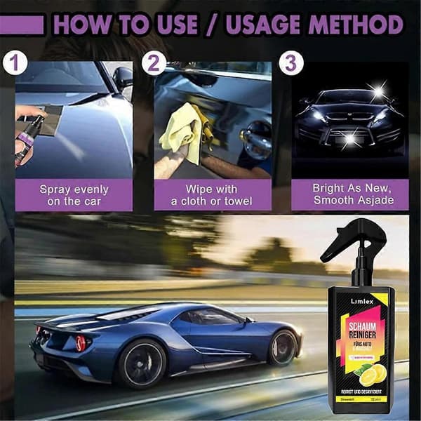 Ny Limlex Coating Spray, Limlex Bil Coating Spray, Limlex Platinum Bilplejesæt