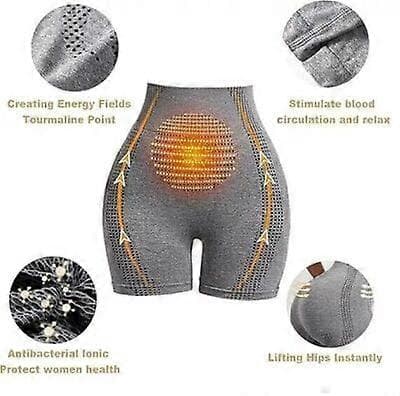 2025 Ny Baicloud Mikrovibrationsmassage Modul Ice Silk Jonfiber Reparerande Formande Shorts (Grå, L)