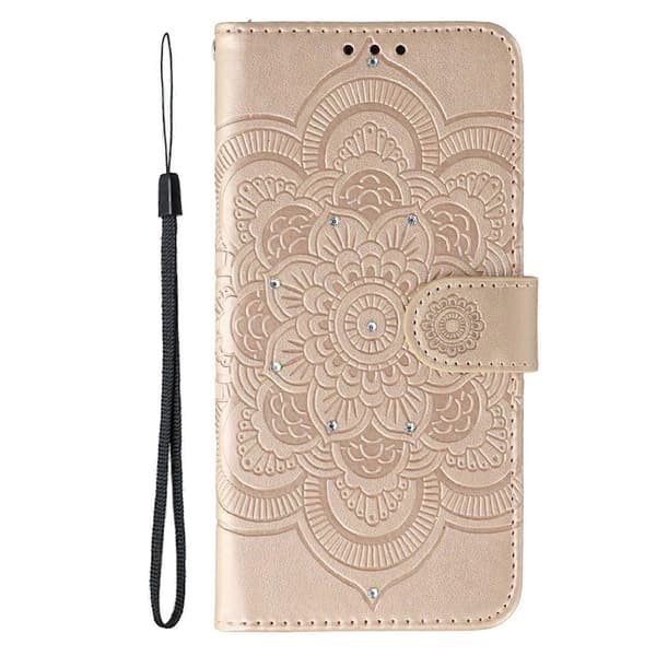 For OnePlus Nord CE5 5G Ace 5 Racing 5G Telefondeksel Rhinestone Dekor PU Lær Mandala Trykk Design Ph