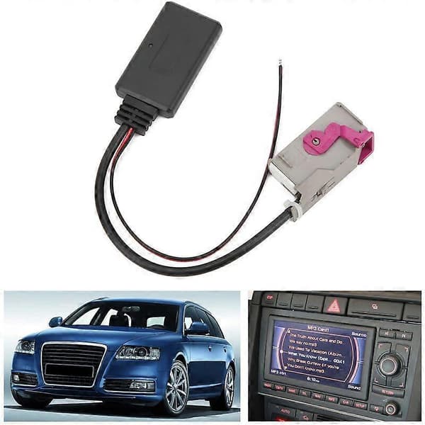 Bil Bluetooth Modul AUX-IN Kabel Trådløs Lydadapter Erstatning for A3 A4 A6 A8 TT R8 RNS-E 32Pin
