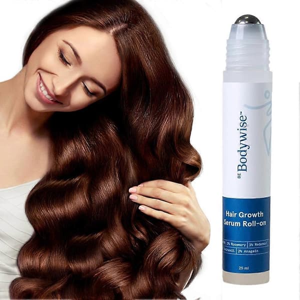 Be Bodywise Hair Growth Serum, 3% Rosmarin Hår Roll On Essens - 25ml (4 STK)
