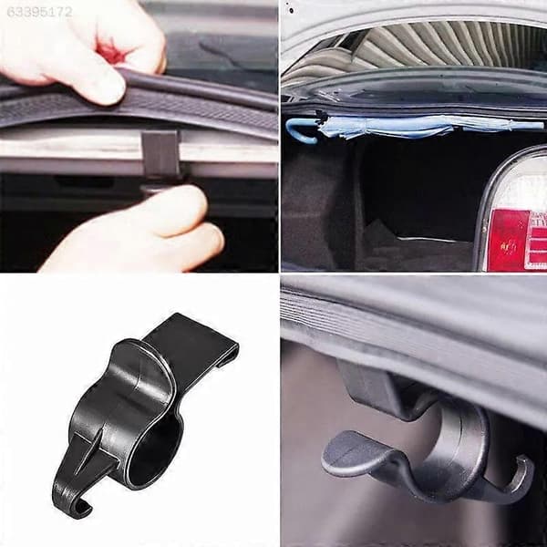 Paraplyholder håndklædeholder sort 2 stk. materiale: plastik ikke egnet til SUV, ikke egnet til sedaner størrelse: ca. 86 mm (3,39\" x 2,05\" x 1,14\")