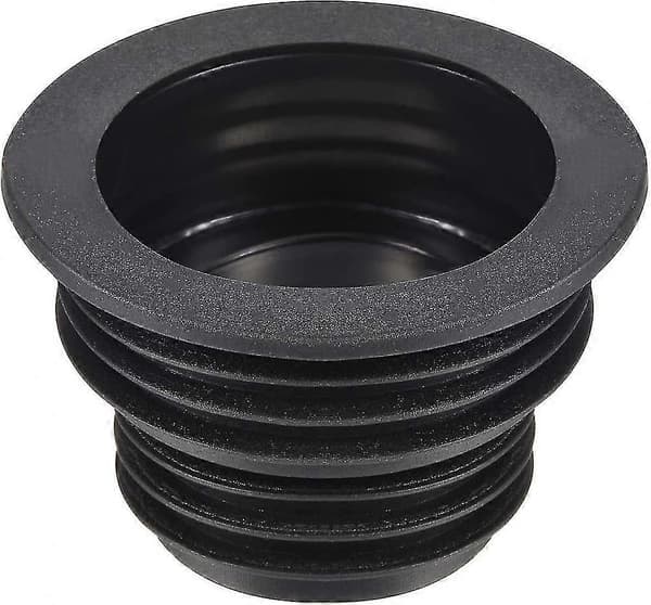 Avloppsrör Tätningsslang Silikonplugg Avloppsring Anslutning För Kök Badrum, 2-pack Svart