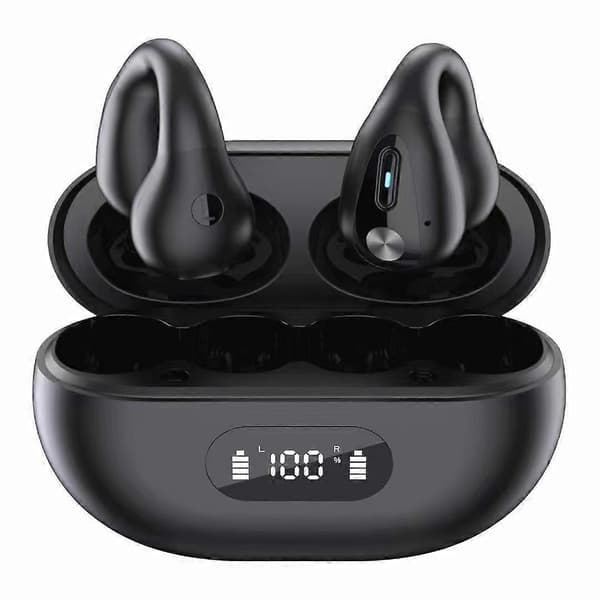 Conduct Tooth Earph Clip-on Tann Trådløs Earph