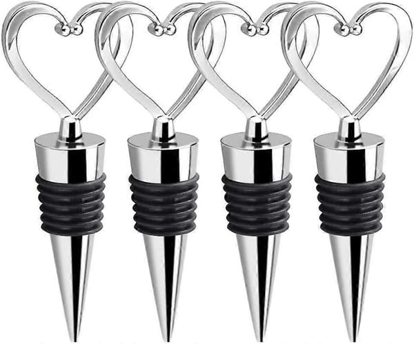 4 stk. vinflaskeprop, silikone vinpropper til vin, ølflasker (15-20 mm)