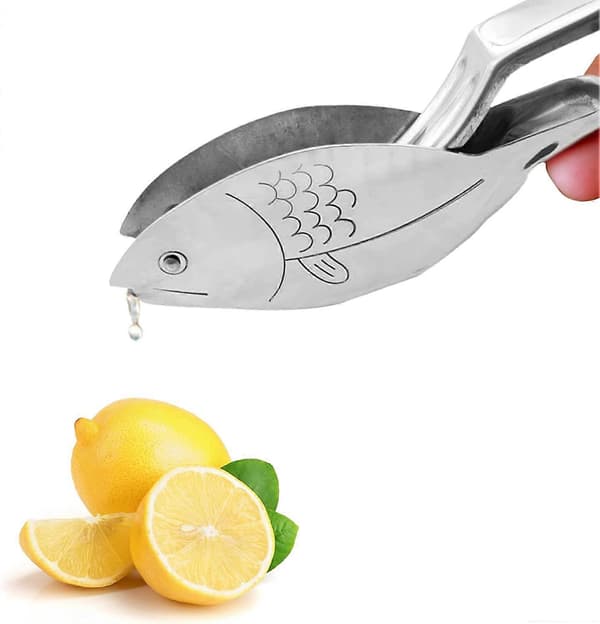 2 stk. Manuel Citronpresser Rustfrit Stål Citronpresser Bærbar Frugtpresser til Hjemmebar