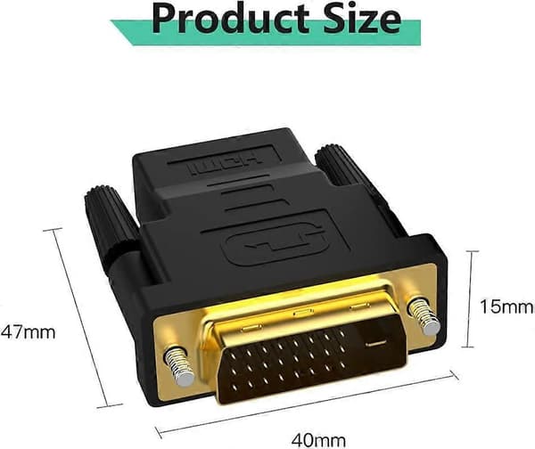 DVI til HDMI-adapter, HDMI til DVI-adapter, toveis DVI(DVI-D) til HDMI-adapter, DVI til HDMI-adapter, DVI hann til HDMI hunn, HDMI A hunn til DV
