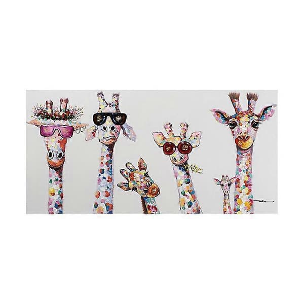 Graffiti Konst Canvas Målning Giraffer, 30*60cm