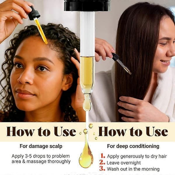 1-3 stk. Vital Strands Økologisk Batanaolie til hårvækst til alle hårtyper 60 ml (3 stk.)