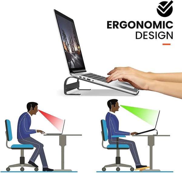 Laptopstativ (10-18 tommer, svart)
