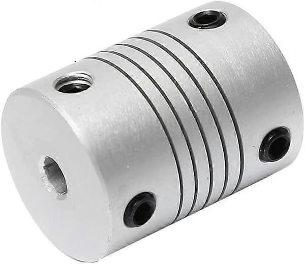 5 stk. Mini 5x5x25 mm fleksibel kobling motorakselkobling til Nema 17 Reprap 3D-printer