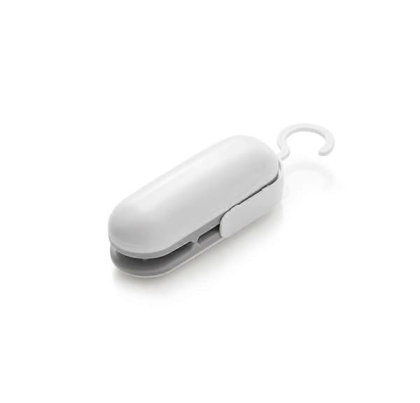 2 kpl Mini-saumauslaite, 2 in 1 lämpösaumauskone tyhjiösaumauslaite harmaa 14,4 * 4 cm