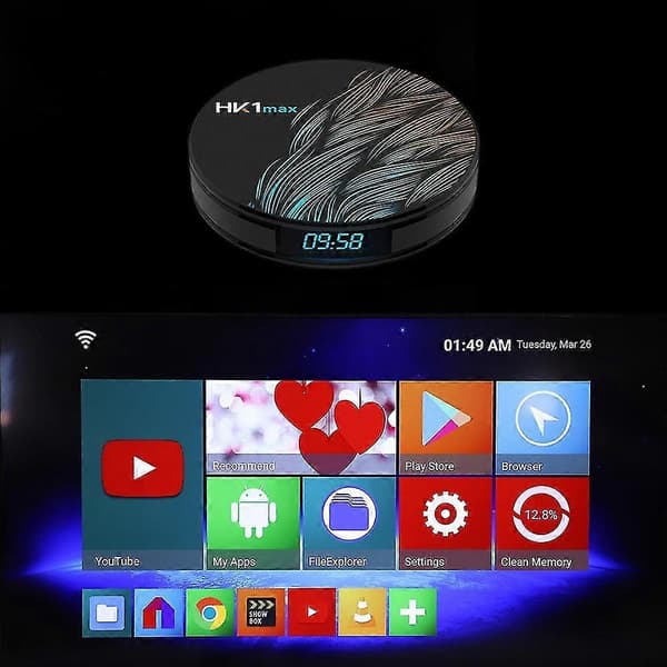 HK1 MAX RK3318 Internet-digiboksi (4+32GB)