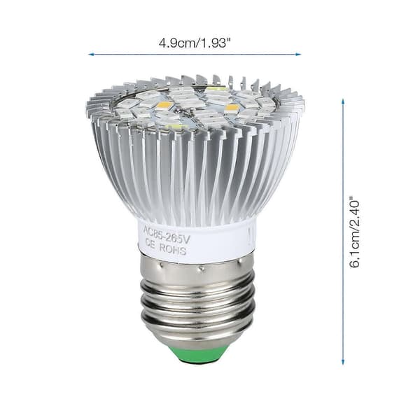 LED plantelyspære 28w E27 Fuld Spektrum flad indendørs spotlight sukkulent blomsterplantning komplementært lys