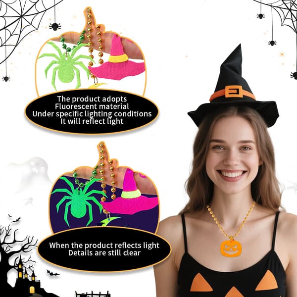 Halloween fluoresoiva koriste kaulakoru-403