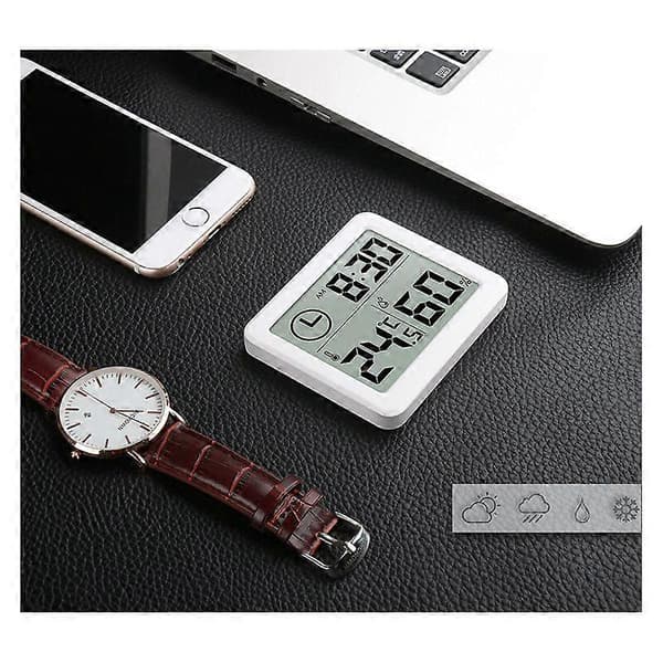 Smart Home Elektronisk Digital Hygrometer Hvid, 81*71*10mm, 1 stk