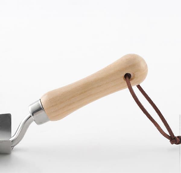 Hagespade liten (bred) - blomsterspade laget av rustfritt stål, 245mm - Hageutstyr & hageredskaper