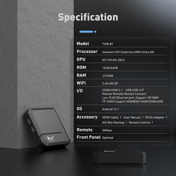 TV98BT TV-box (2+16GB)