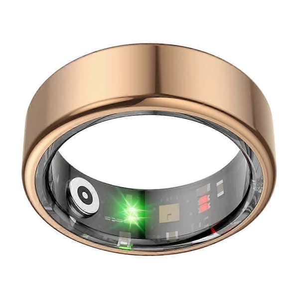 S9Ring Hälsomätning Metall Smart Ring Multifunktionell Bluetooth Ring - Guld/Storlek 10 (Guld/Storlek 10)