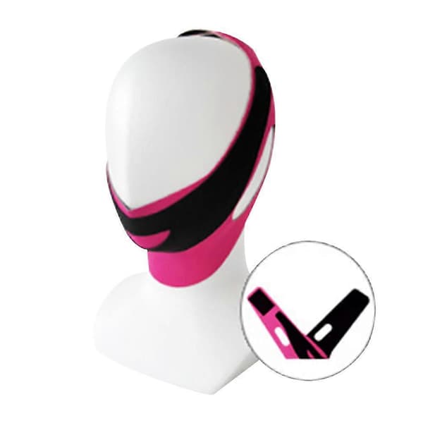 Slimmande Ansikte Liten V Mask Bandage Lyftande Ansikte Dekret Rand Dubbelhaka Åtdragande Pullula Slimmande Bälte Rosröd