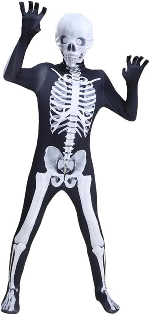Halloweenkostym parodi skelett jumpsuit (L)-77