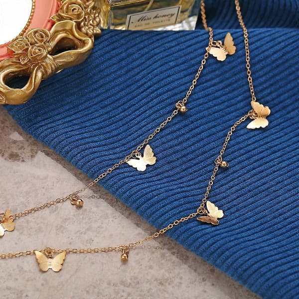 Uusi perhosriipus kaulakoru choker naisten asusteet