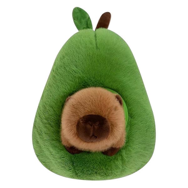 Avocado Capybara Plyslegetøj Livagtig Capybara Udstoppede Dyr Legetøj 35cm