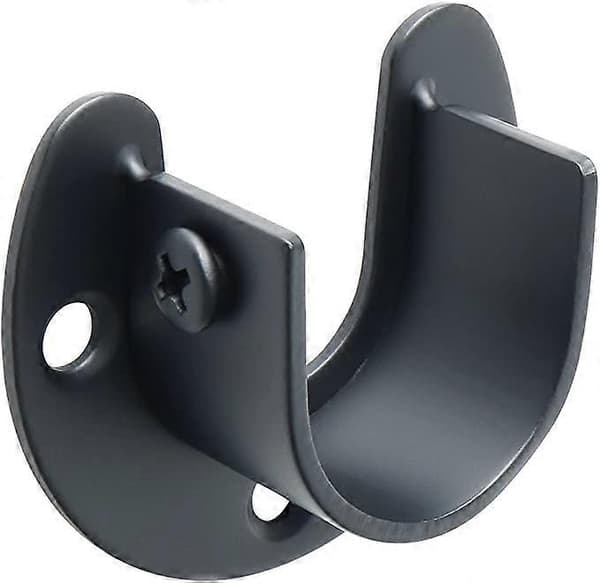 Gardinstangsstøtte U-formede sokler Garderobestangsstøtte 25 mm ende, 4 stk.