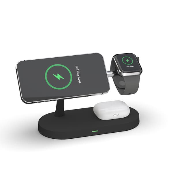 3-i-1 Magsafe trådløs lader iPhone / Apple Watch / AirPods