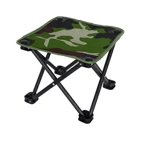 Ultralet Bærbar Klapstol til Camping/Fiskeri/Vandring/Picnic Camo 28x28cm